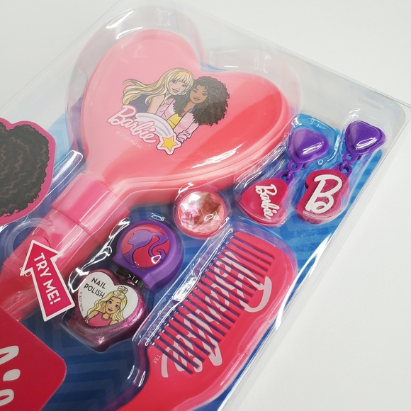 🏷NWT Barbie Mattel Beaty Kit + Light Up Mirror Kit Girl Toy Presents Bundle (2) - Picture 5 of 11